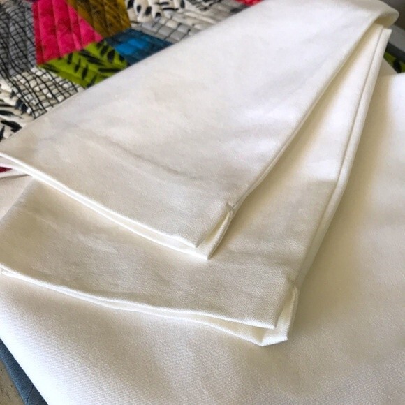 PURE Collection Cotton Stretch Crop Trouser Pants Soft White sz 6 NWT - Picture 12 of 12